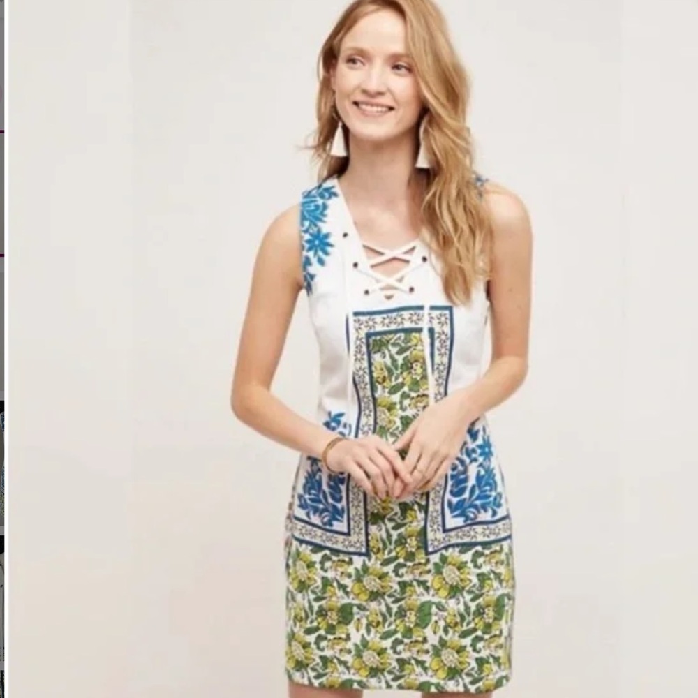 Anthropologie Plenty Tracy Reese shift floral dress M